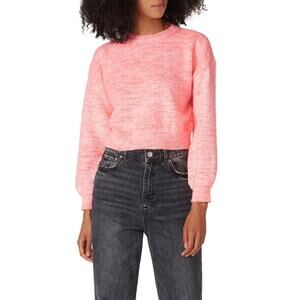 Cupcakes and Cashmere Billie Cropped Sweater Pink - Size M